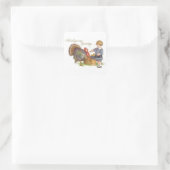 Erntedank Greetings Quadratischer Aufkleber (Tasche)