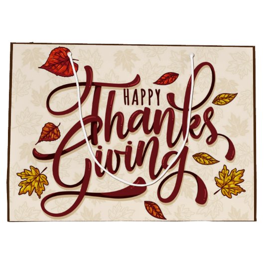 Erntedank Große Geschenktüte (Rückseite)