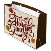 Erntedank Große Geschenktüte (Rückseite Schrägansicht)