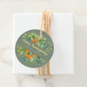 Erntedank Grüner Herbst lässt Wasserfarbenfall Geschenkanhänger (Beispiel)