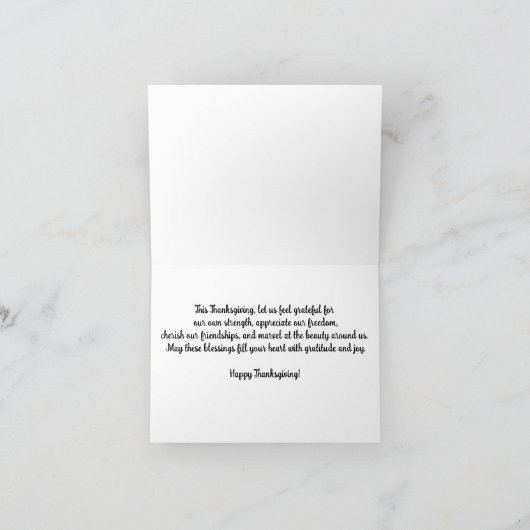 Erntedank-Gruß für Fallpferde Karte (Innenseite)