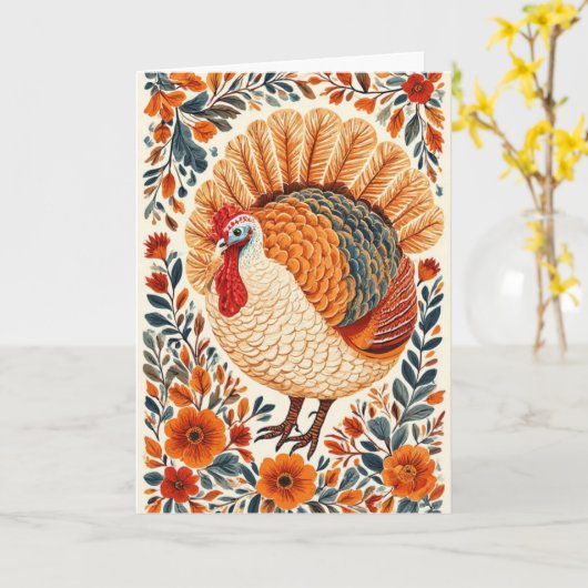 Erntedank Gruß Karte (Gelbe Blume)