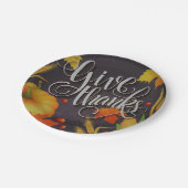 Erntedank Gruß  Pappteller (Schrägansicht)