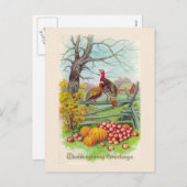 "Erntedank Gruß" Postkarte (Vorne/Hinten)