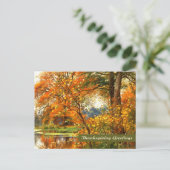 Erntedank Grüße. Fine Art Postkarte (Stehend Vorderseite)