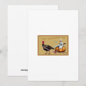 Erntedank-Grußkarte Dankeskarte (Vorne/Hinten)