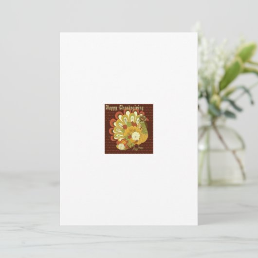 Erntedank-Grußkarte Dankeskarte (Stehend Vorderseite)