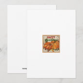 Erntedank-Grußkarte Dankeskarte (Vorne/Hinten)