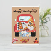 Erntedank-Grußkarte Feiertagskarte (Stehend Vorderseite)