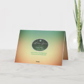 Erntedank-Grußkarte Karte (Rückseite)