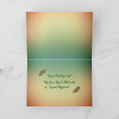 Erntedank-Grußkarte Karte (Innenseite)