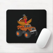 Erntedank-GTruthahn-Reiten-Monstertruck Mousepad (Mit Mouse)
