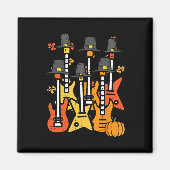 Erntedank Guitars Fall Rock Music Riocker Men B Magnet (Vorne)