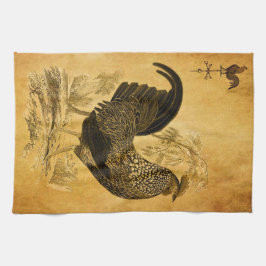Erntedank-Hahn Küchentuch