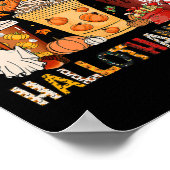 Erntedank Hallothanksmas Weihnachtsfeiertag Hallow Poster (Ecke)