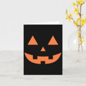 Erntedank Halloween Fall Beängstigend Jack O' Lant Karte (Gelbe Blume)