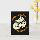 Erntedank Halloween Fall Funny Niedlich Purranorma Karte (Gelbe Blume)