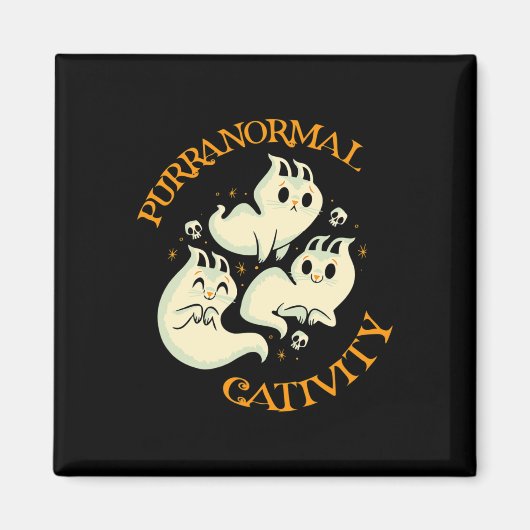 Erntedank Halloween Fall Funny Niedlich Purranorma Magnet (Vorne)