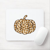 Erntedank Halloween Fall Tier Leopard Pumpkin Mousepad (Mit Mouse)