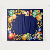 Erntedank-Halloween-Foto-Hintergrund-Stütze Wandteppich (Vorderseite (Horizontal))