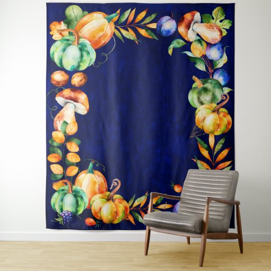 Erntedank-Halloween-Foto-Hintergrund-Stütze Wandteppich (Beispiel)