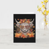 Erntedank Halloween Pu Karte (Gelbe Blume)