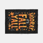 Erntedank Halloween sein Fall Y'all Fall Fleecedecke (Vorderseite (Horizontal))
