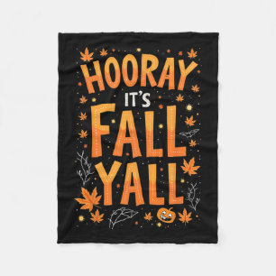 Erntedank Halloween sein Fall Y'all Fall Fleecedecke