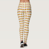 Erntedank Halloween Trick oder Treat Candy Corn Leggings (Rückseite)