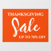 Erntedank-Handelsmarke, Einzelhandelsmarke, Verkau Fensteraufkleber (Blatt)