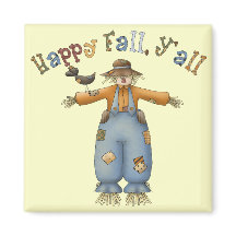 Erntedank Happy Fall Square Magnet