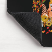 Erntedank Happy Fall Yall Gnome Leopard Mousepad (Ecke)