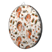 Erntedank Happy Turkey Day Mustergeschenk Dartscheibe (Vorderseite rechts)