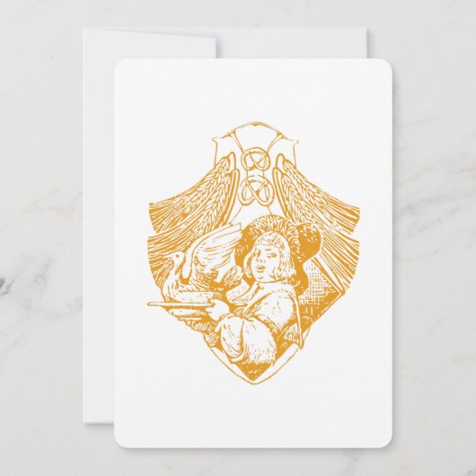 Erntedank Harvest Dinner Letterpress Türkei Einladung (Rückseite)