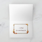 Erntedank Harvest Feiertagskarte (Innenseite)