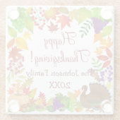 Erntedank Harvest Glasuntersetzer (Rückseite)