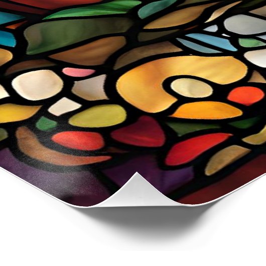 Erntedank Harvest, Hartglas Poster (Ecke)