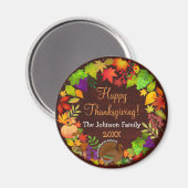 Erntedank Harvest Magnet (Vorderseite/Rückseite)