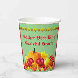 Erntedank Harvest Pappbecher