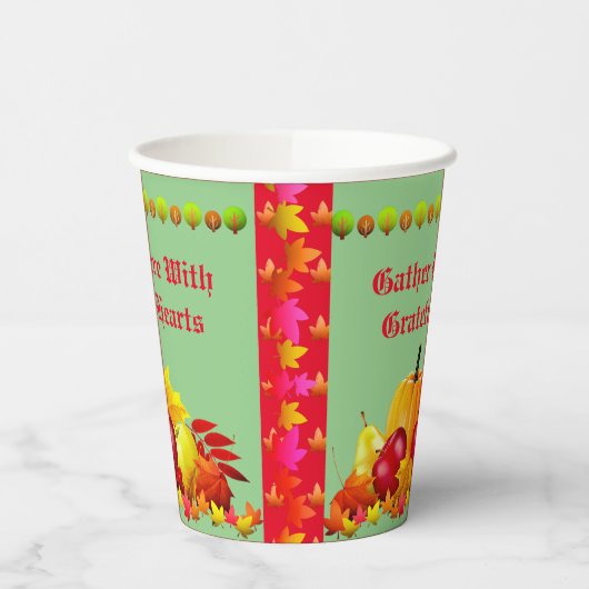 Erntedank Harvest Pappbecher (Links)