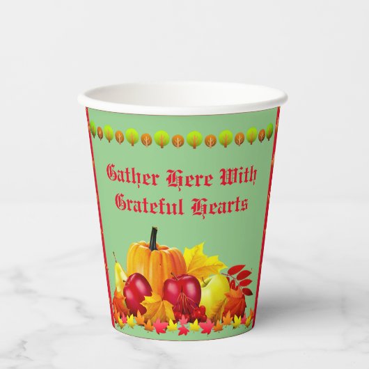 Erntedank Harvest Pappbecher (Vorderseite)