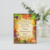 Erntedank Harvest Postkarte (Stehend Vorderseite)