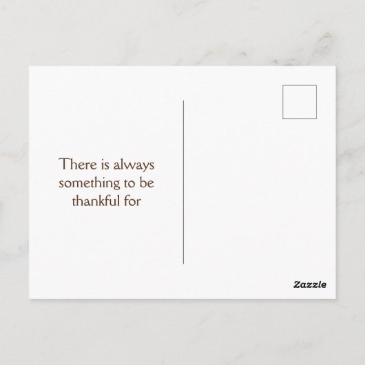 Erntedank Harvest Postkarte (Rückseite)