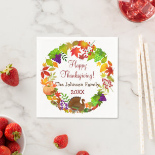 Erntedank Harvest Serviette