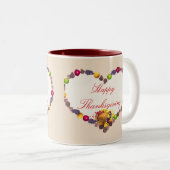 Erntedank Heart Zweifarbige Tasse (VorderseiteRechts)