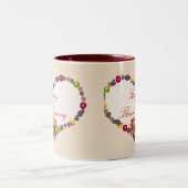 Erntedank Heart Zweifarbige Tasse (Mittel)