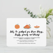 Erntedank Helpings Abendessen Einladung (Stehend Vorderseite)