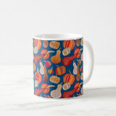 Erntedank. Herbst. Abbildung mit Kürbis. Kaffeetasse (VorderseiteRechts)