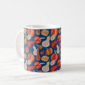 Erntedank. Herbst. Abbildung mit Kürbis. Kaffeetasse (Vorderseite Links)