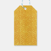 Erntedank Herbst Blätter und Kürbis Geschenkanhänger (Rückseite)